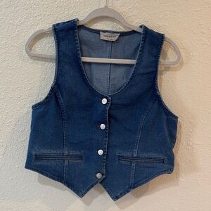 Women’s blue jean vest